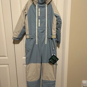 Kids Blue and Gray Snowsuit